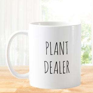 Taza De Café Vendedor de Plantas Divertidas Bromas Pun Chistes