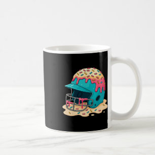 Taza De Café Vender Casco de Receptor Con Máscara Facial Helado