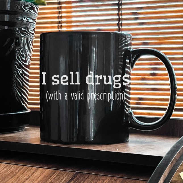Taza De Café Vender drogas | Técnico Farmacéutico | Enfermero (Subido por el creador)
