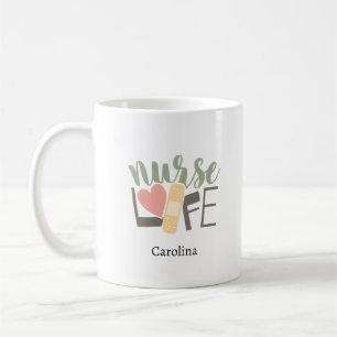 Taza De Café Vendida por Camarera de Enfermería Venda Corazón E