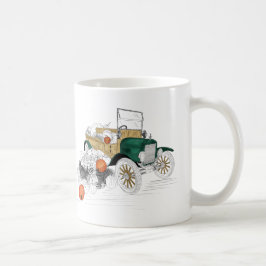 Taza De Café Vendimia de calabaza de coches de época