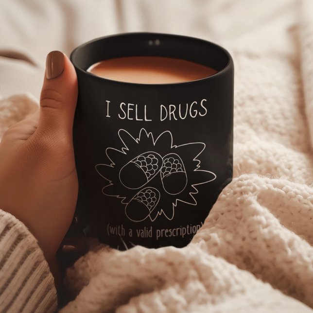 Taza De Café Vendo medicamentos - Funny Pharmacia - Pharmacy Te (Subido por el creador)