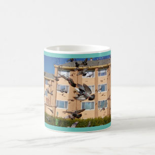 Taza De Café Vendrán palomas para un café de desembarco