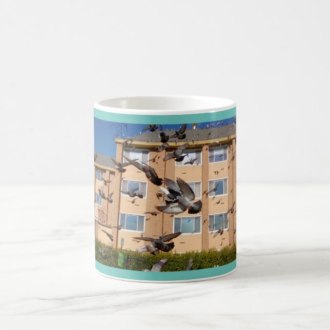 Taza De Café Vendrán palomas para un café de desembarco (Centro)