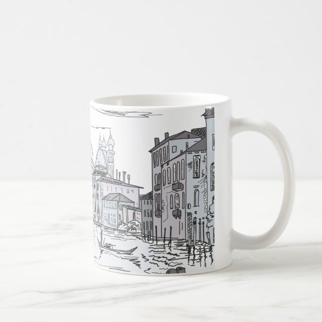 Taza De Café Venecia. Ciudad en el agua (Derecha)
