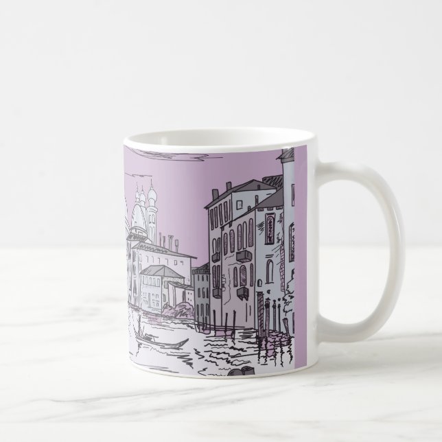 Taza De Café Venecia. Ciudad en el agua (Derecha)