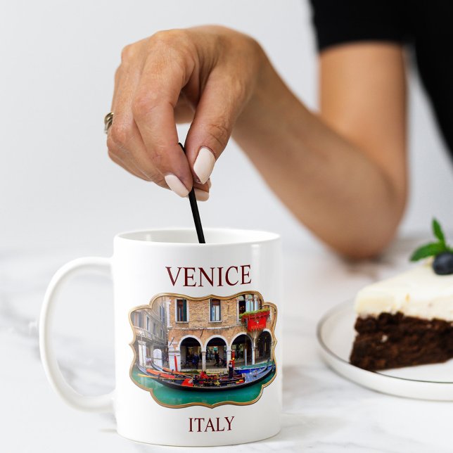 Taza De Café Venecia, Italia (IT) - Gondolier Coffee Mug (Subido por el creador)