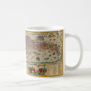 Taza de café veneciana del cruzado