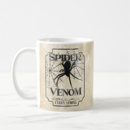 Taza De Café Veneno araña - Humor gótico oscuro
