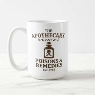 Taza de café Venenos y remedios – Estilo boticario