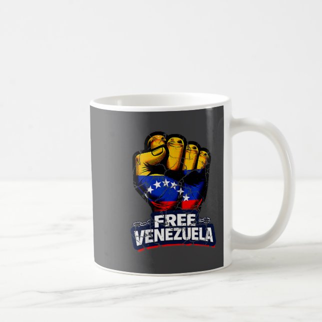 Taza De Café Venezuela Flag Venezuela Libre 2026  (Derecha)