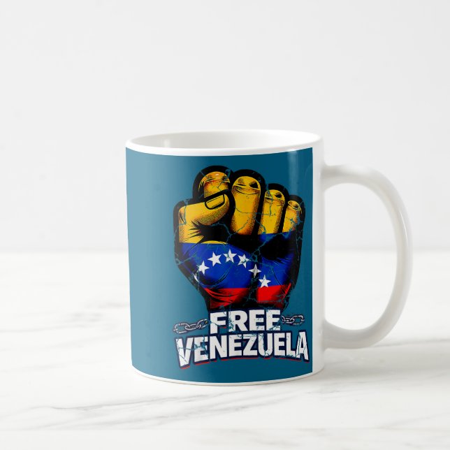 Taza De Café Venezuela Flag Venezuela Libre 2026  (Derecha)