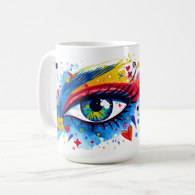 Taza De Café Venezuela – Transición y libertad | Diseño artíst. (Anverso izquierdo)