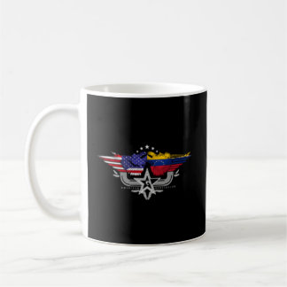 Taza De Café Venezuela Usa Bandera Venezolana Estadounidense