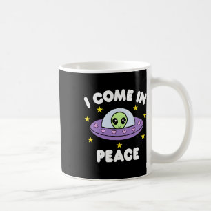 Taza De Café Vengo En Sonrisa Nave Espacial Alien Parejas Coinc