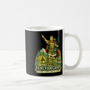Taza De Café Veni Vidi Cam Camara Divertida Soldado Romano Latí