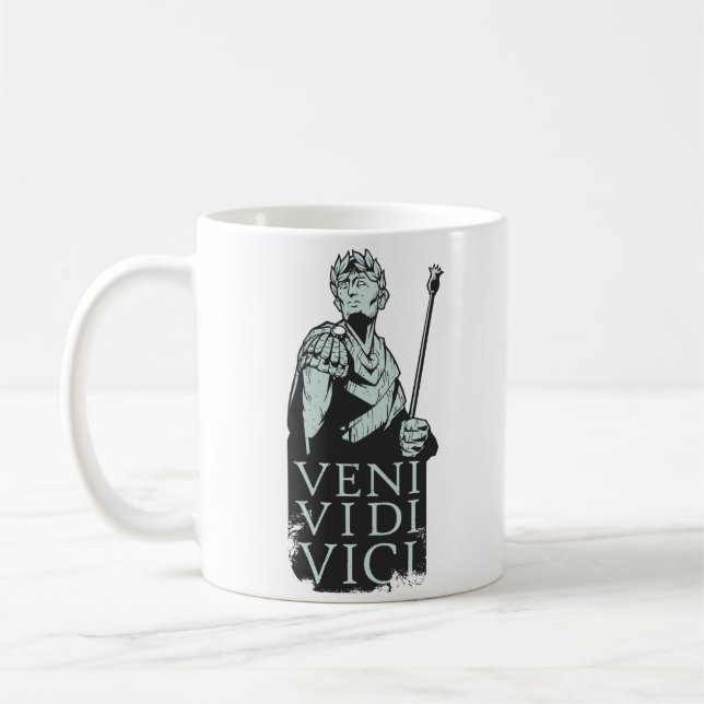 Taza De Café Veni Vidi Vici Julio César Romano (Izquierda)