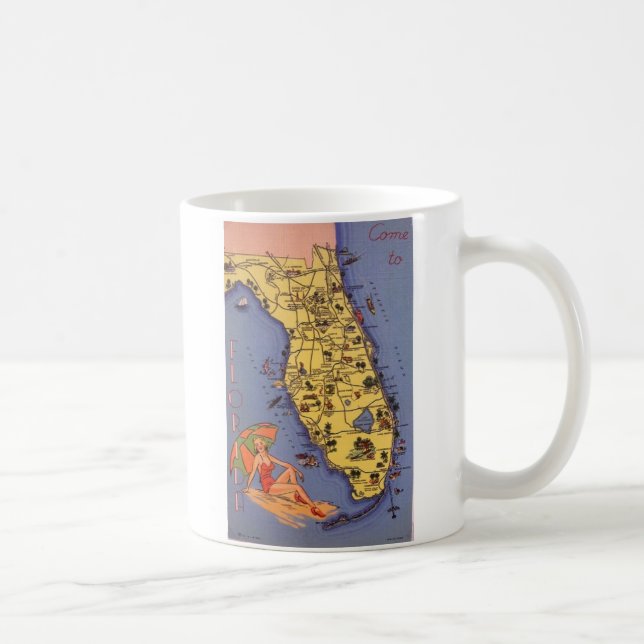 Taza De Café ¡Venido a la Florida! 1938 (Derecha)