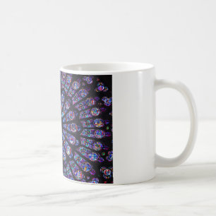 Taza De Café Ventana color de rosa de Notre Dame
