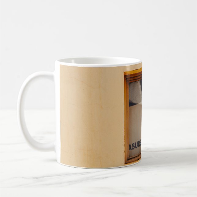 TAZA DE CAFÉ VENTANA DE VIDRIO DE MADERA MARRÓN (Izquierda)