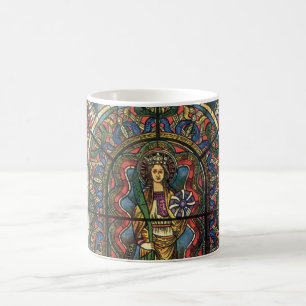Taza De Café Ventana de vidrio emplomado de iglesia, arquitectu