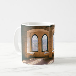 Taza De Café Ventanas góticas en el Leiria Castle Palatial Resi