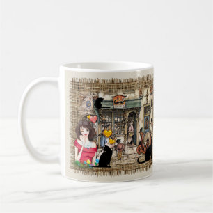 Taza De Café Ventanilla de compras sin llama