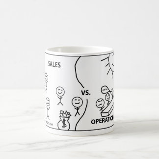 Taza De Café Ventas contra operaciones