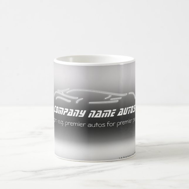 Taza De Café Ventas y reparaciones de coches deportivos, logoti (Centro)