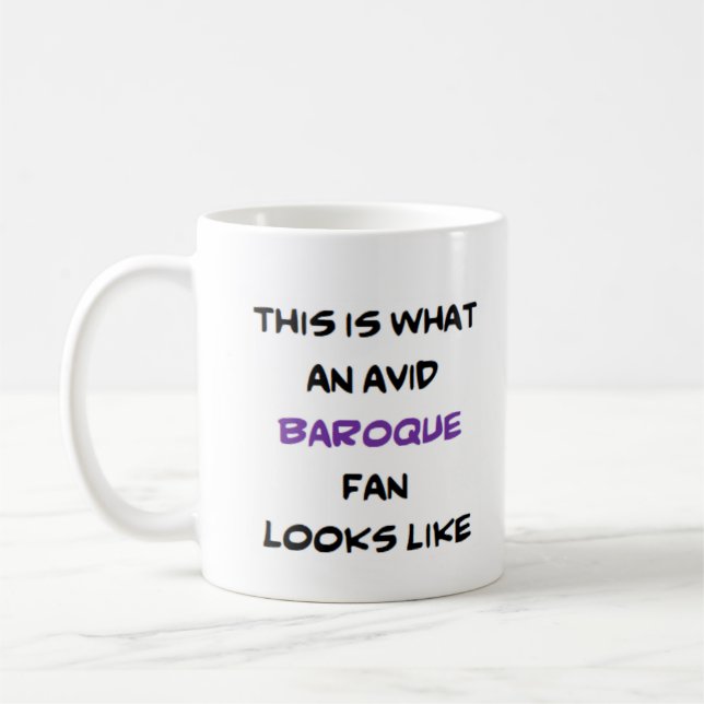 Taza De Café ventilador barroco, ávido (Izquierda)