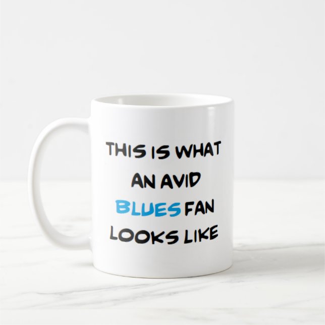 Taza De Café ventilador blues, ávido (Izquierda)