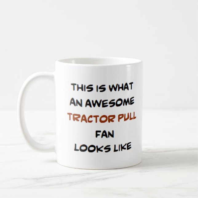 Taza De Café ventilador de arrastre de tractor, impresionante (Izquierda)