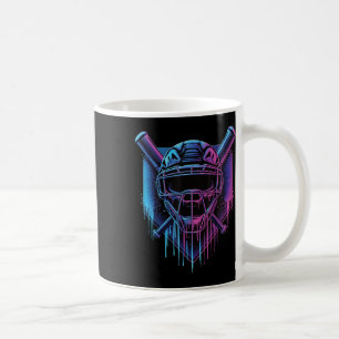 Taza De Café Ventilador de Béisbol Catcher Mask Paint Drin