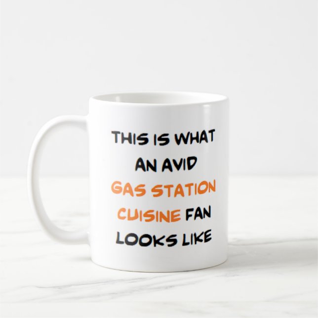 Taza De Café ventilador de cocina de gasolinera, ávido (Izquierda)