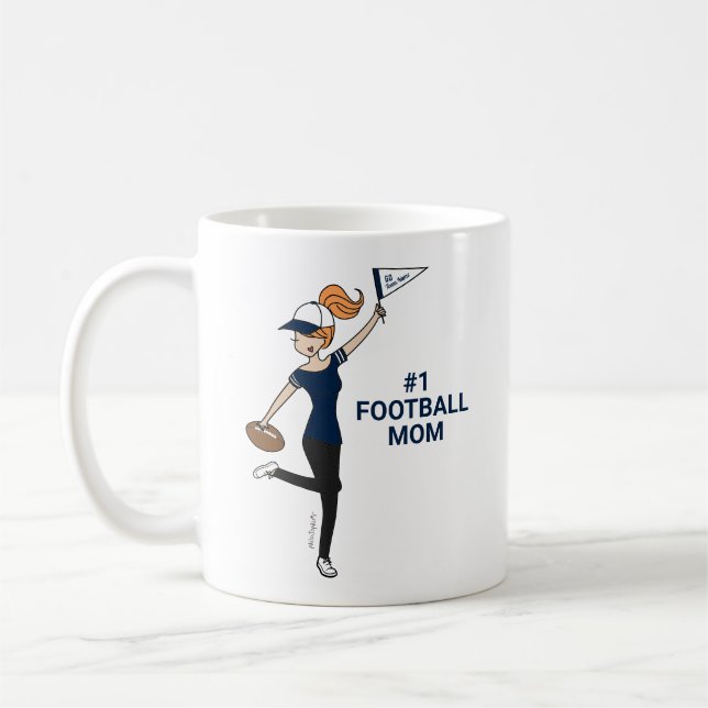 Taza De Café Ventilador de fútbol Avatar #1 personalizado (Izquierda)
