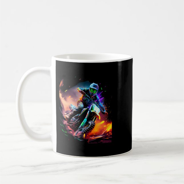 Taza De Café Ventilador de la motocicleta Enduro Motorcross (Izquierda)
