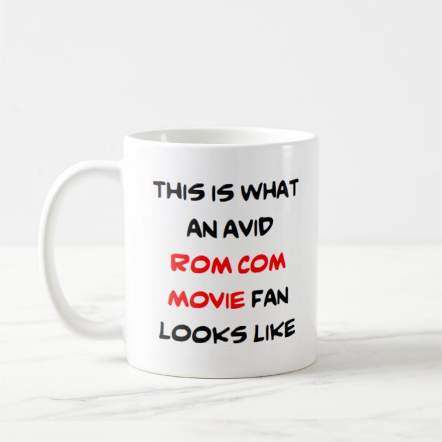 Taza De Café Ventilador de películas de rom com, ávido (Izquierda)