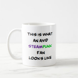Taza De Café ventilador de vapor punk, ávido