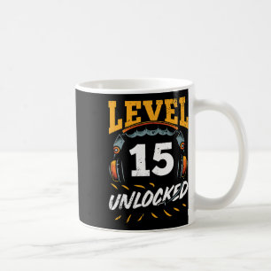Taza De Café Ventilador de videojuegos de nivel 15 desbloqueado