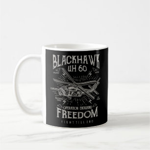 Taza De Café Ventilador del piloto del helicóptero estilo Black