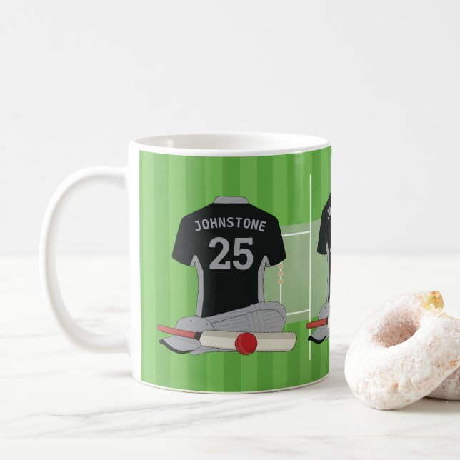 Taza De Café Ventilador/ jugador de cricket (BLSL) (Con donut)