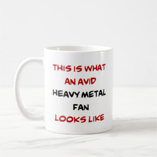Taza De Café ventilador metalizado pesado, ávido