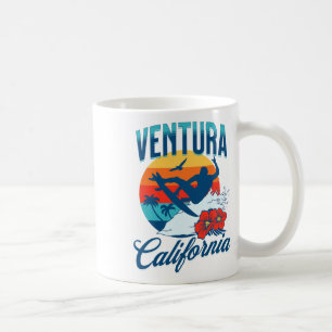 Taza De Café Ventura California Playa Surf Verano Vacaciones Vi