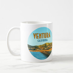 Taza De Café Ventura Pier Beach California Vintage
