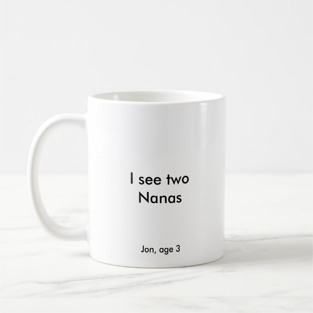Taza De Café Veo dos Nanas (Izquierda)