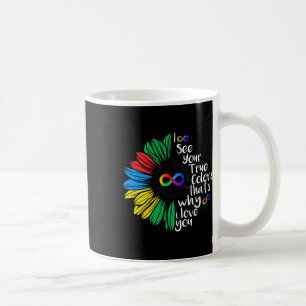 Taza De Café Veo Su Verdadero Color Infinito Neurodivers