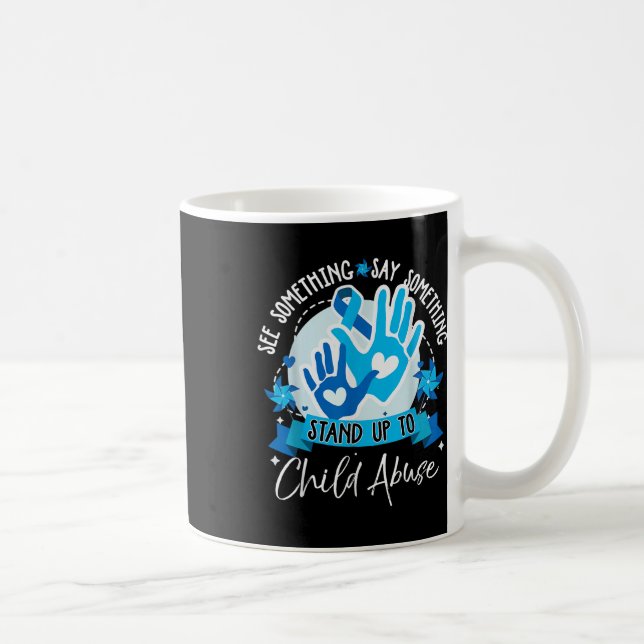 Taza De Café Ver A Soing Say Soing Defender El Abuso Infantil (Derecha)