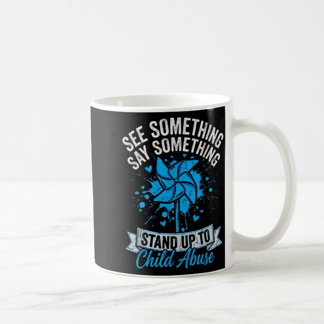 Taza De Café Ver algo decir algo niño de molinete (Derecha)