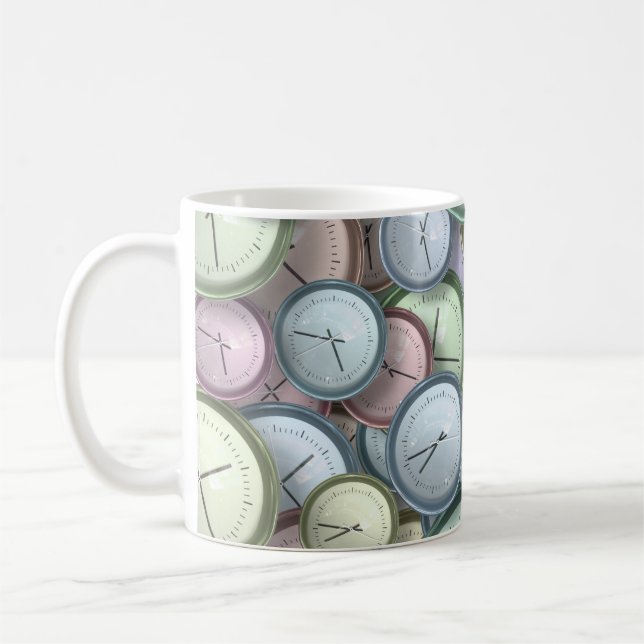 Taza De Café Ver Clock Office Work School Club Ver Crystal (Izquierda)