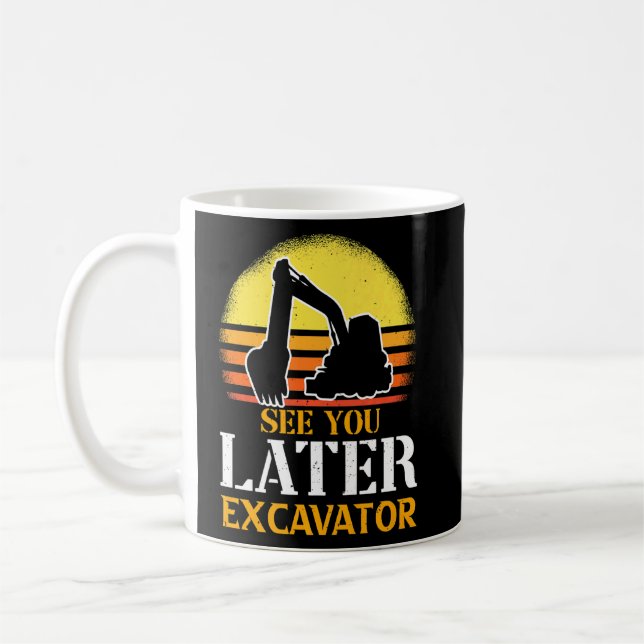 Taza De Café Ver Excavador posterior 1 (Izquierda)